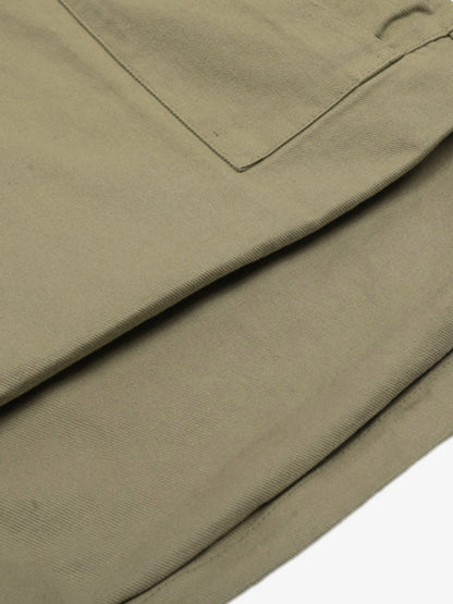 Urban Techwear Side Buckle Layered Hem Cargo Shorts 
