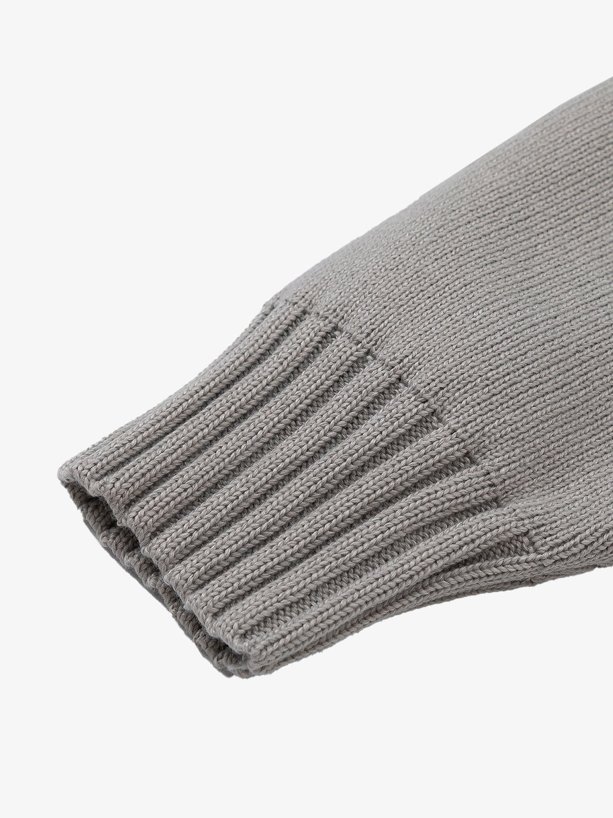 Layered Double V-Neck Ribbed Knit Cardigan 