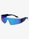 Retro Street Punk Integrated Sports Sunglasses 