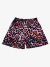 Shorts mit Leopardenmuster und Mesh-Einsätzen