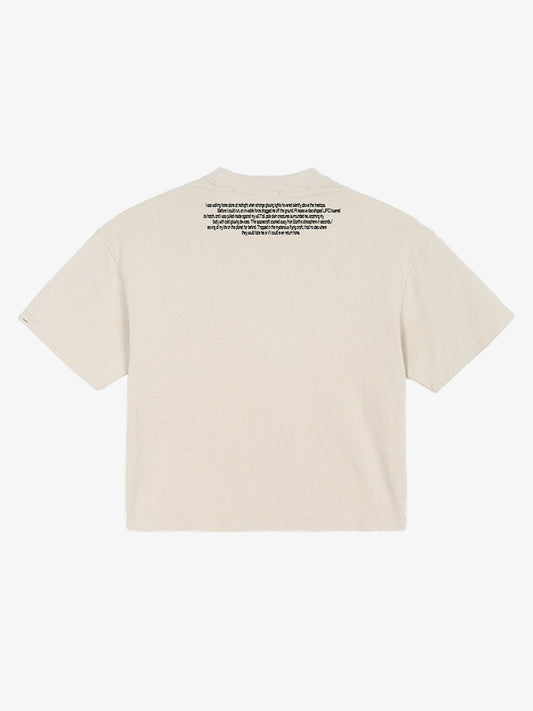 UFO-Grafik-Crop-T-Shirt