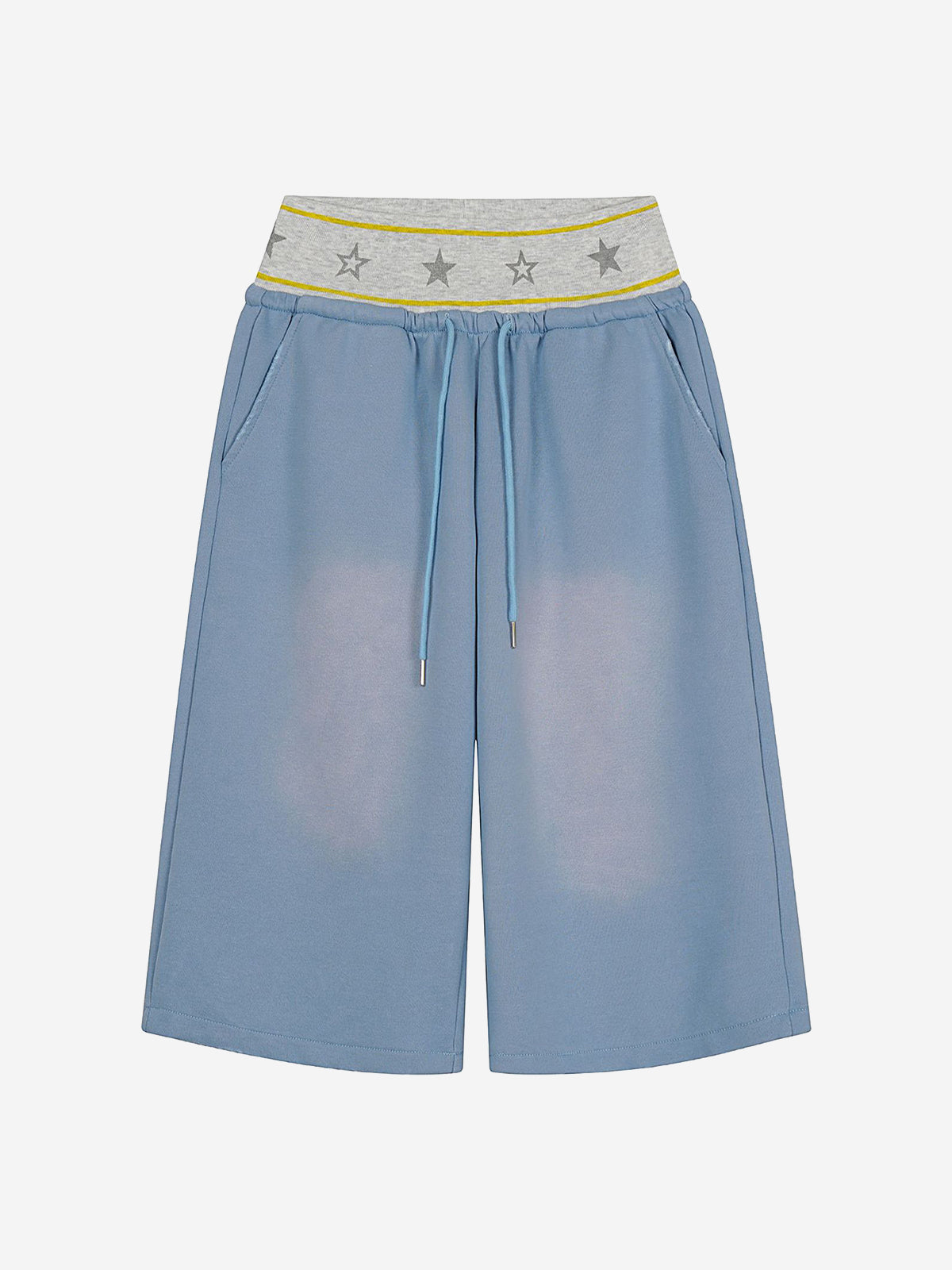 Shorts mit Sternenbund, weitem Bein und Kordelzug