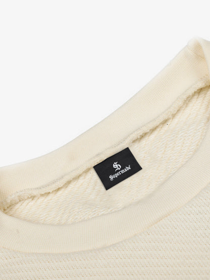 Raw Hem Clean-Fit Crew Neck Pullover 