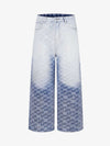Gradient Wash Jacquard Denim Jeans 