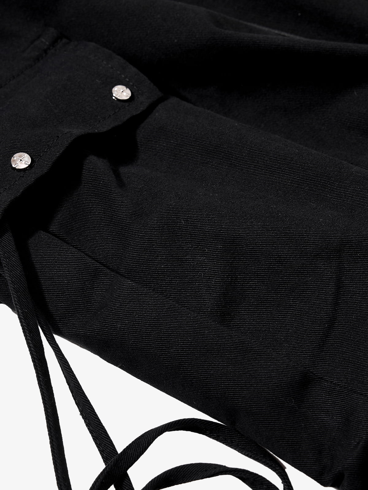 Bandana Waist Strap Multi-Pocket Cotton Cargo Pants 