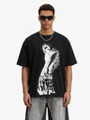 Punk Spiked Graphic T-Shirt 