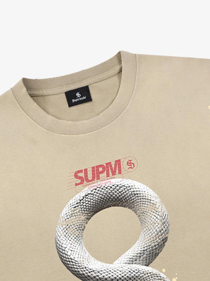 Realistic Snake Graphic T-Shirt 
