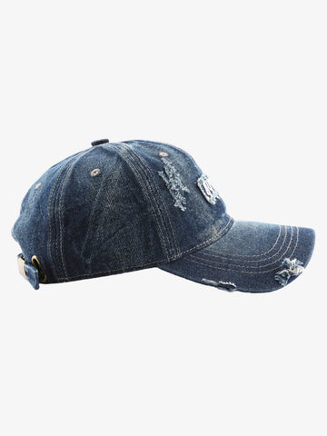 1989 Embroidery Distressed Denim Baseball Cap 