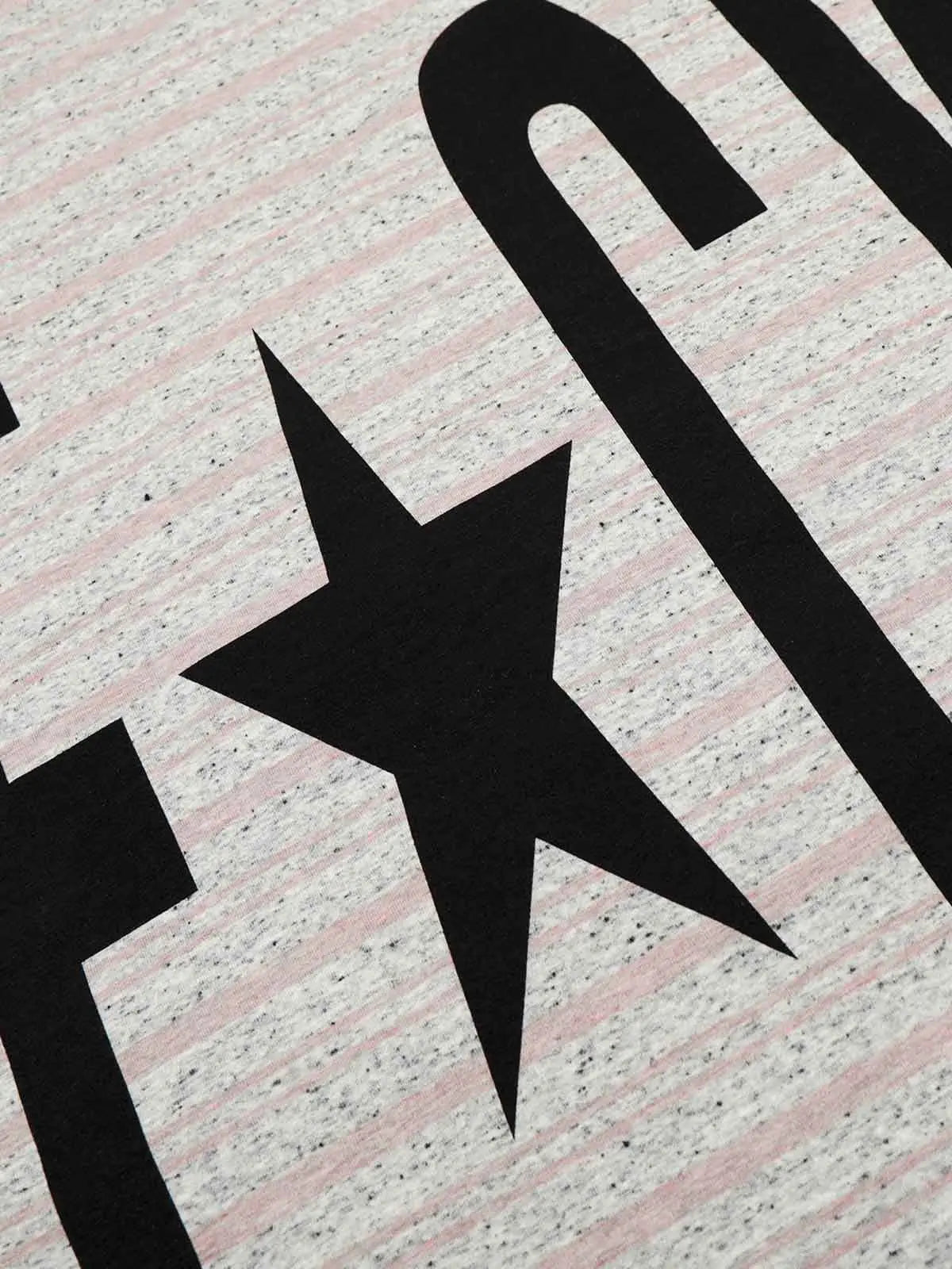 Graphic Letter Star Print Long Sleeve T-Shirt 
