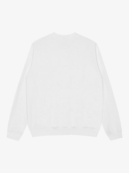 Thesupermade Street Contrast Design Letter Print Round Neck Sweatshirt 