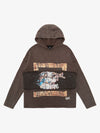 Distressed Thorn Destruction Painting Hoodie 