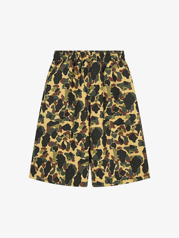 Camo Cargo Shorts – Loose Fit Cotton Blend Summer Streetwear Shorts