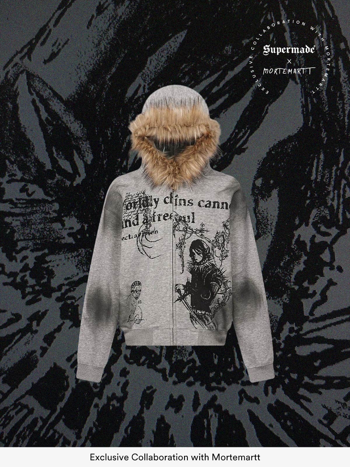 Supermade × Mortemartt Graphic Hooded Jacket- 2279 