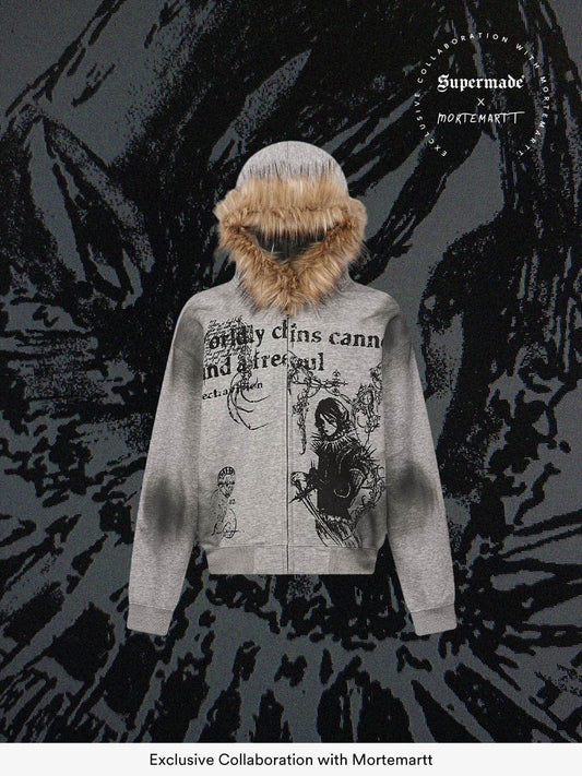 Supermade × Mortemartt Graphic Hooded Jacket- 2279 