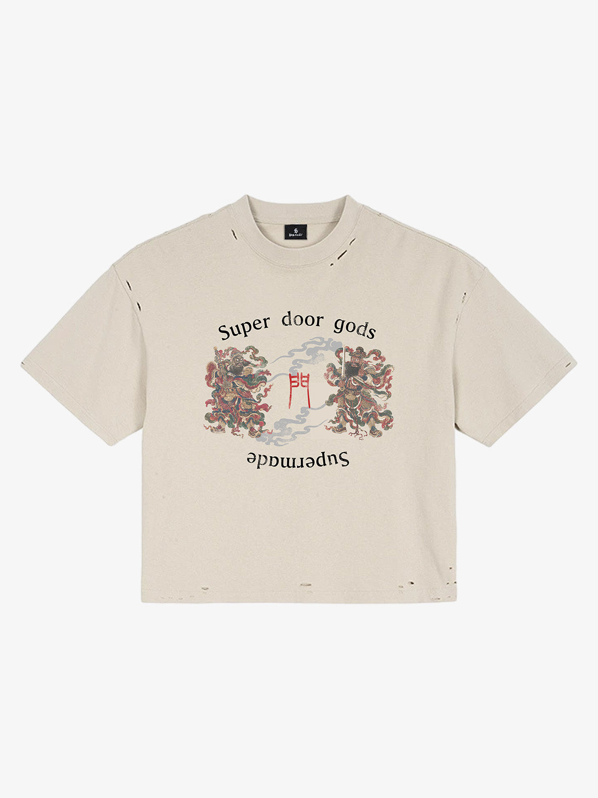 Embroidered Guardian Crop Tee