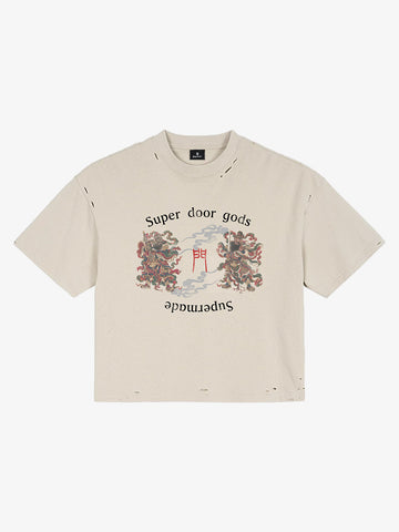 Embroidered Guardian Crop Tee