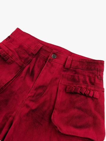 Cyberpunk-Cargohose mit reflektierenden Details und vielen Taschen