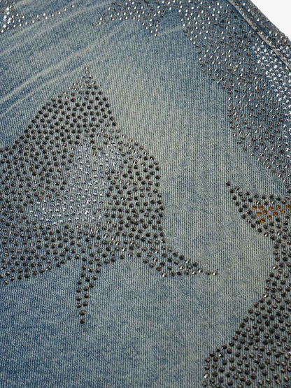 Mountain Motif Bermuda Shorts
