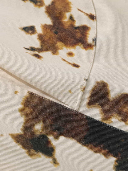 Retro Ink Splash Tie-Dye Barrel Jeans 