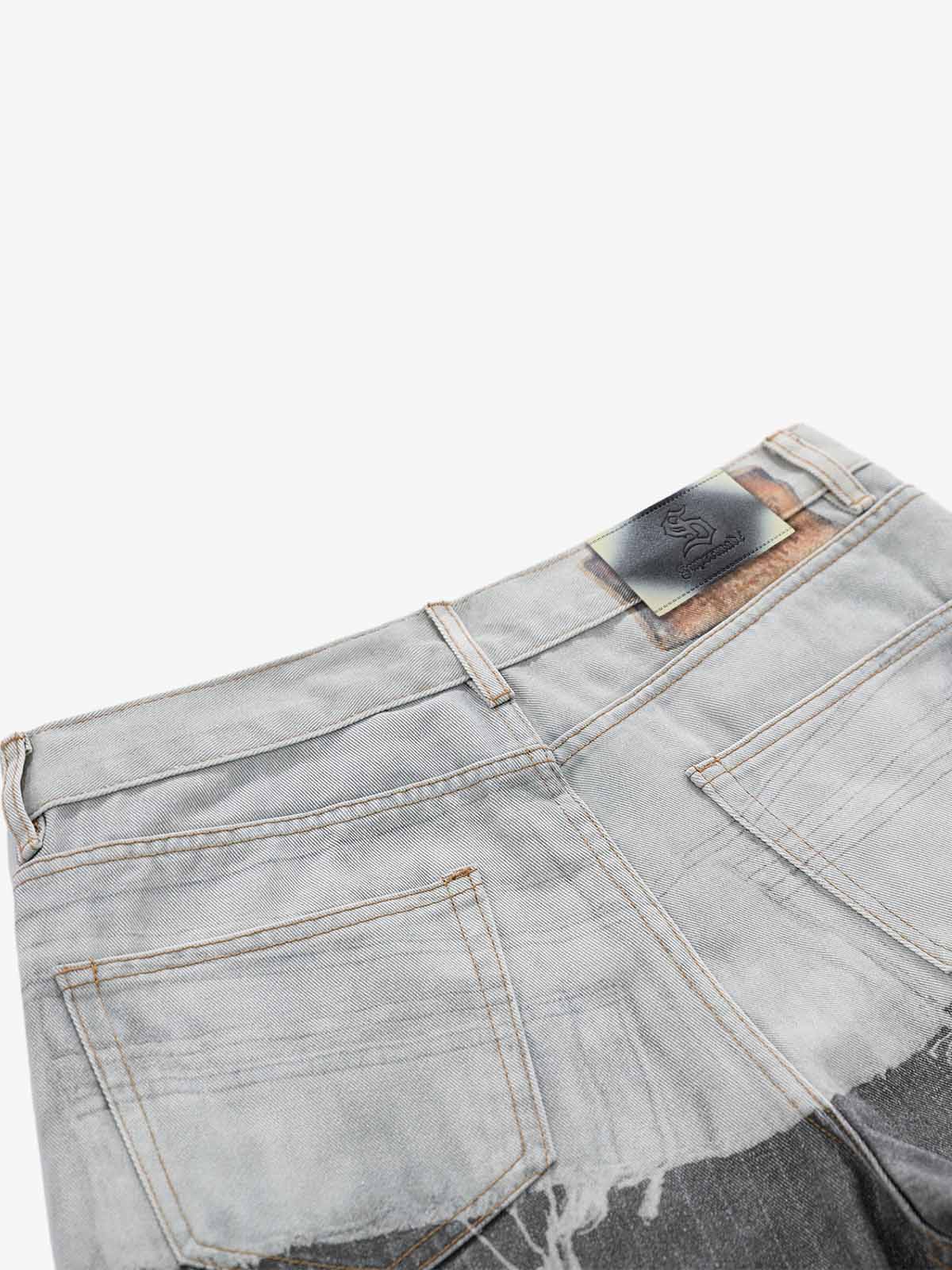 3D-gedruckte Trompe-L'oeil-Jeans