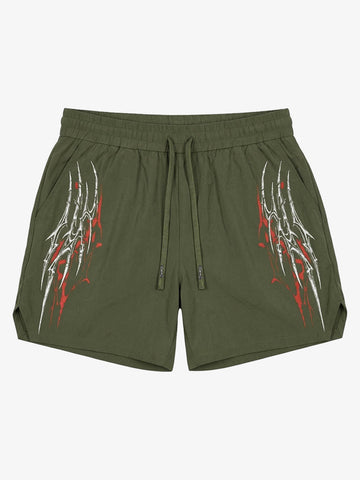 Y2K Thorn Graphic Drawstring Shorts