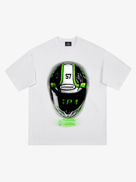 Motorcycle Helmet Graphic T-Shirt 