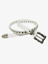 Gothic Cross Studded PU Leather Belt with Alloy Buckle 