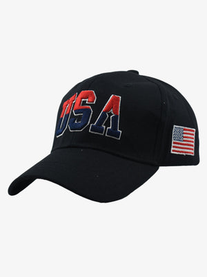 USA Embroidered Two-Tone Baseball Cap 