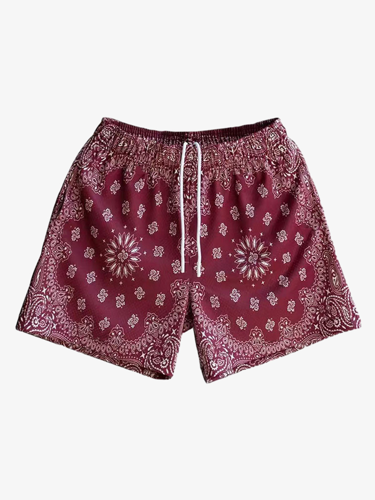 Sportshorts mit Paisley-Muster