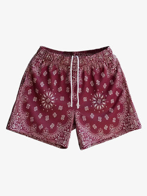 Sportshorts mit Paisley-Muster