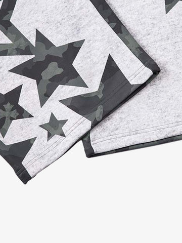 Camouflage Reversible Star Print Sweatpants 