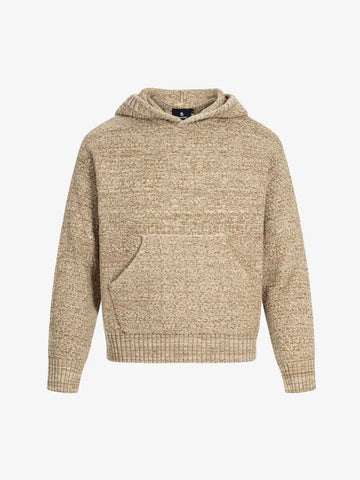 Relaxed Fit Knit Hooded Pullover Hoodie Sweater 