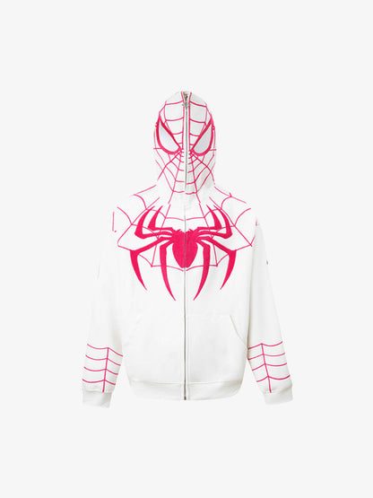 Spider Graphic Zip Hoodie