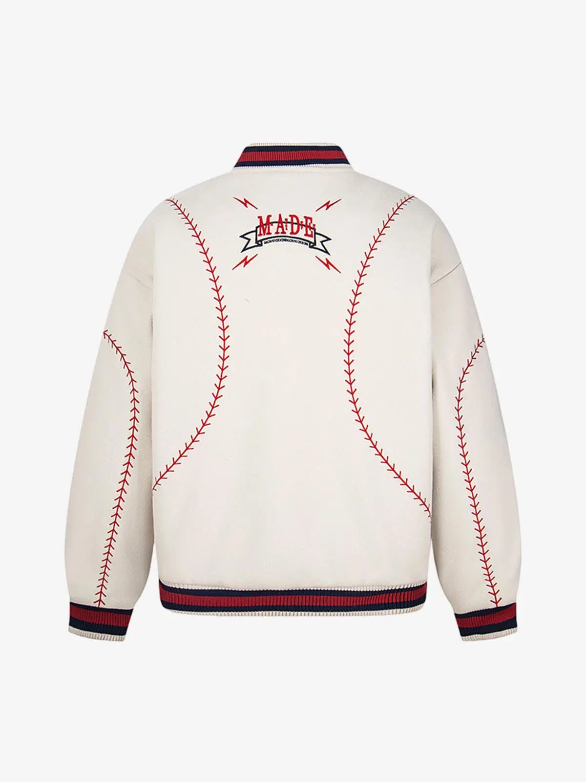 Baseball Stitch Embroidered Varsity Jacket 