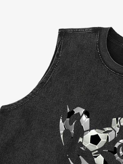Scorpion Soccer Graphic Sleeveless T-Shirt 