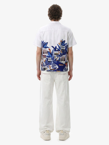 Vintage Seascape Cuban Collar Shirt