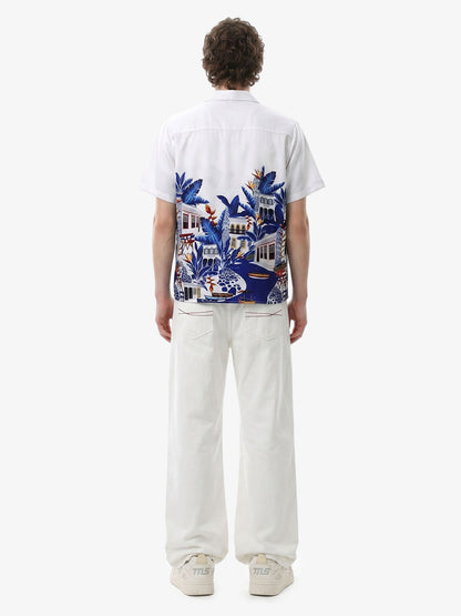 Vintage Seascape Cuban Collar Shirt