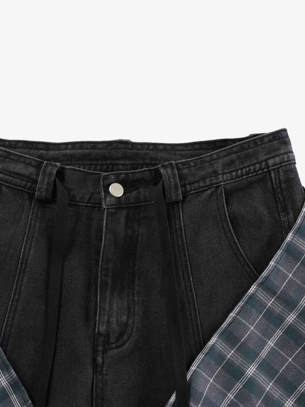 Detachable Skirted Curved Jeans 