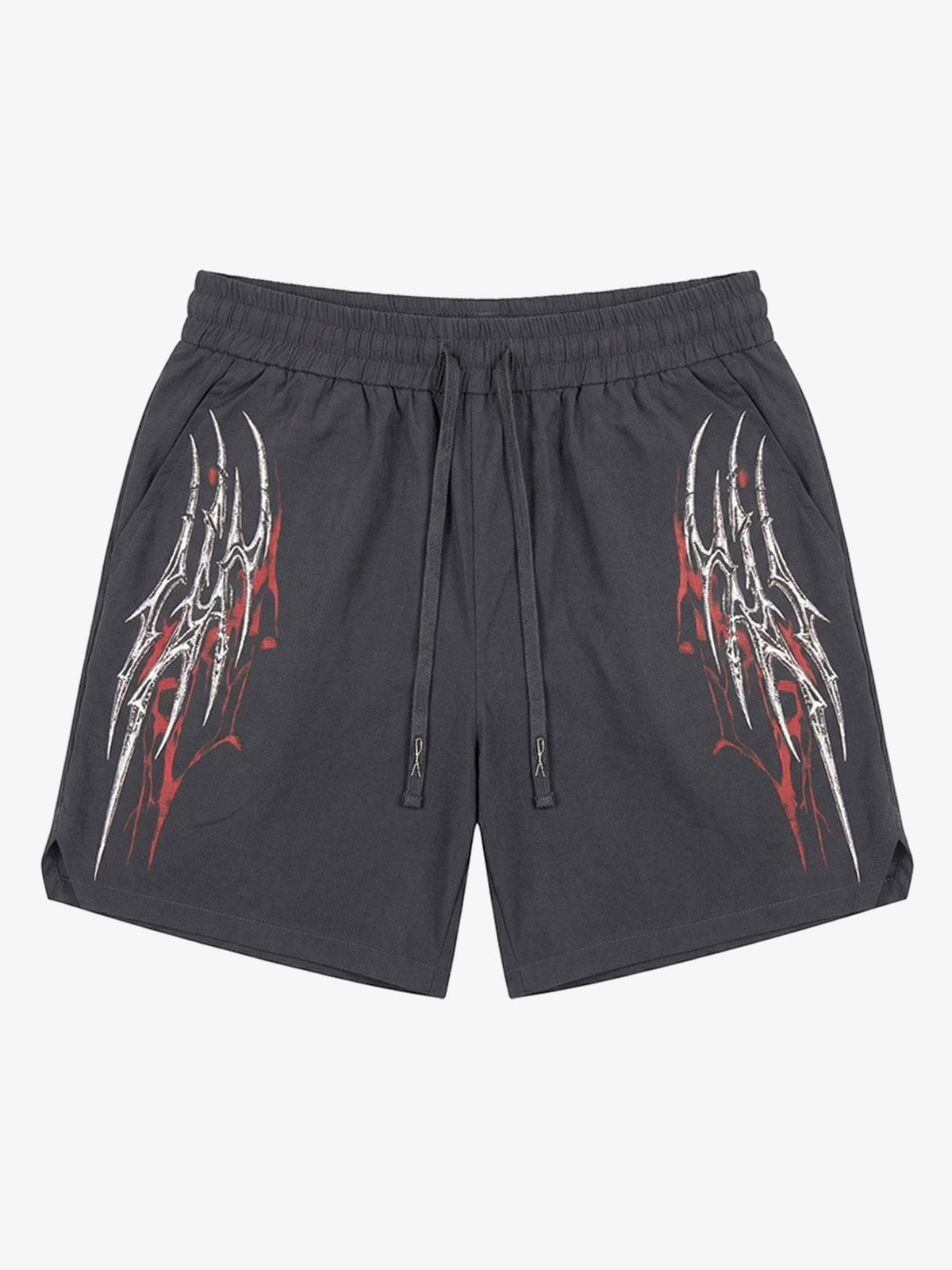 Y2K Thorn Graphic Drawstring Shorts