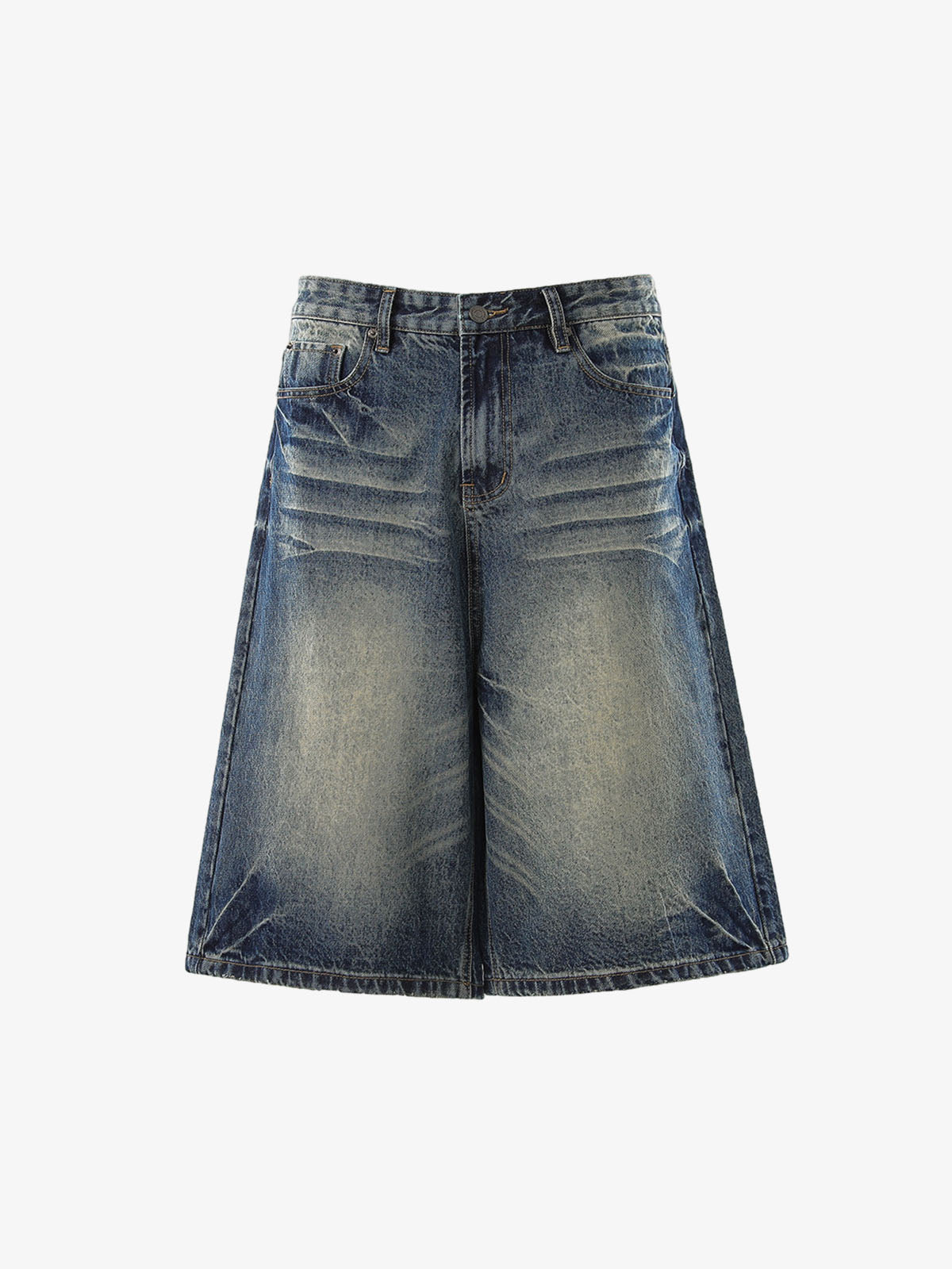 Vintage Jeansshorts mit Used-Look