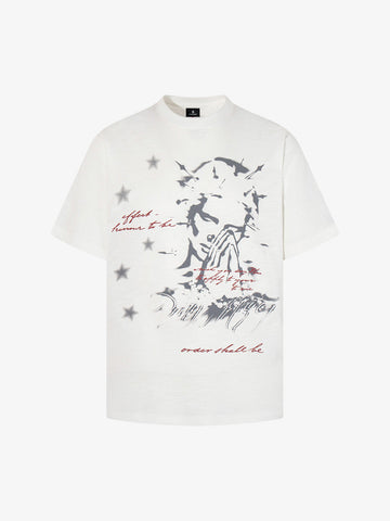 Abstract Portrait Star Graphic T-Shirt 
