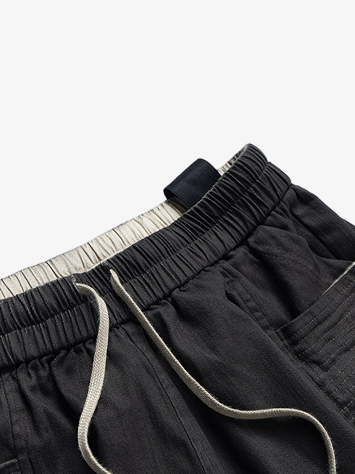 Faux Leather Gradient Cargo Shorts