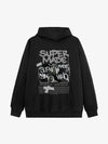Trendy Retro Graffiti Character Hoodie 
