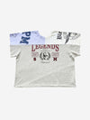 Farbblock-Rockgrafik-T-Shirt