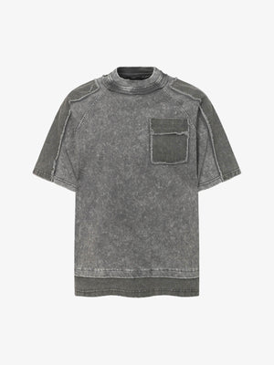 Exposed Seam Washed T Shirt 