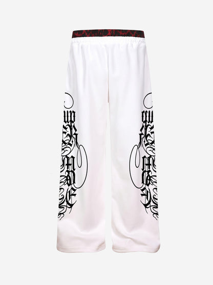 Contrast Leopard Patchwork Casual Pants
