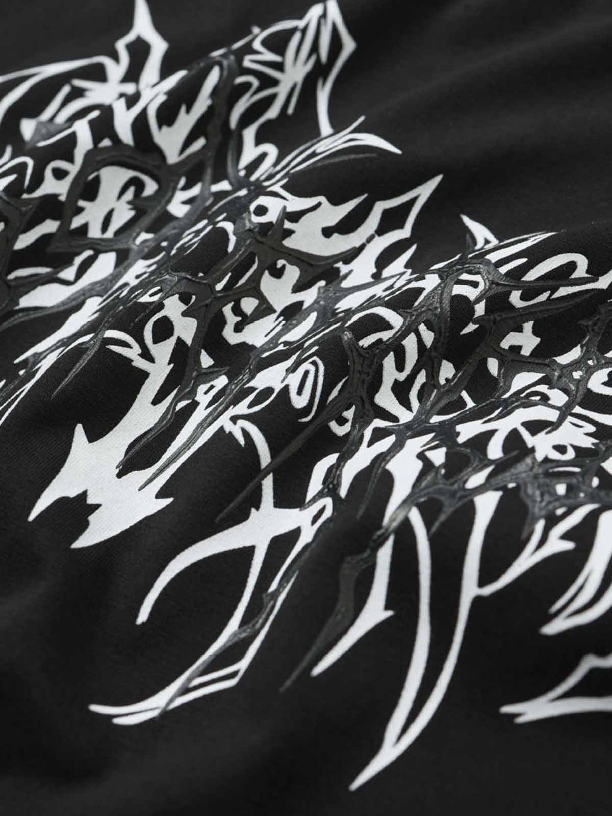 Abstract Flame Long Sleeve Tee