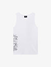 Street Ribbed Slim Fit Printed Vest 