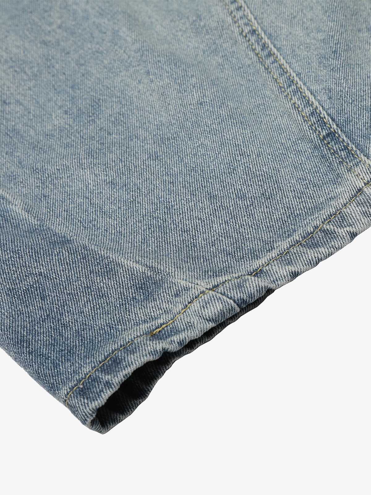 Retro Washed Side Striped Barrel Denim Jeans 
