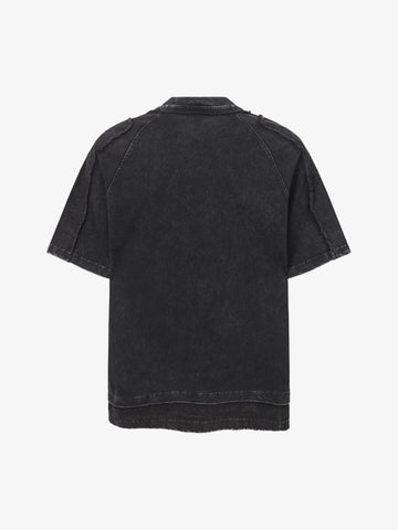 Exposed Seam Washed T Shirt 